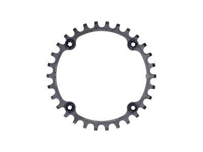 CARBON-TI Chainring X-MonoSync Titianium | 4-Arm LK 104 mm | black | 30 teeth