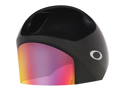 OAKLEY Fahrradhelm Velo TT | schwarz glänzend / prizm road iridium Größe M/L (59-61 cm)