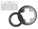 CARBON-TI Kettenblatt X-CarboRing X-AXS Carbon | 4-Arm LK 107 asymmetrisch | innen | 37 Zähne