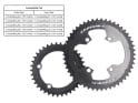 CARBON-TI Kettenblatt X-CarboRing X-AXS Carbon | 4-Arm LK 107 asymmetrisch | innen | 39 Zähne