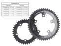 CARBON-TI Chainring X-CarboRing X-AXS Carbon | 5-Arm LK 110 | outer | 52 teeth