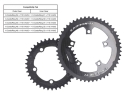 CARBON-TI Chainring X-CarboRing X-AXS Carbon | 5-Arm LK 110 | inner | 41 teeth