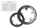 CARBON-TI Chainring X-CarboRing Evo Carbon | 5-Arm LK 110 | outer 50 Teeth
