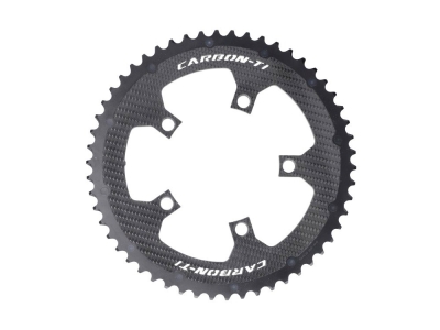 CARBON-TI Chainring X-CarboRing Evo Carbon | 5-Arm LK 110 | outer 54 Teeth
