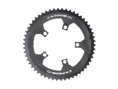 CARBON-TI Chainring X-CarboRing Evo Carbon | 5-Arm LK 110 | outer 56 Teeth