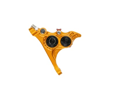 HOPE Brake Caliper RX4+SL Flat Mount front FMF+20 for Sram | DOT | orange