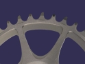 CANE CREEK Chainring Direct Mount | SRAM 8-bolt Gravel 47 mm | 3 mm Offset | Ti grey | 42 Teeth