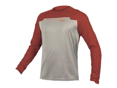 ENDURA Long Sleeve Jersey MT500 Burner | brick red S