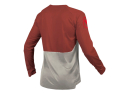 ENDURA Long Sleeve Jersey MT500 Burner | brick red S