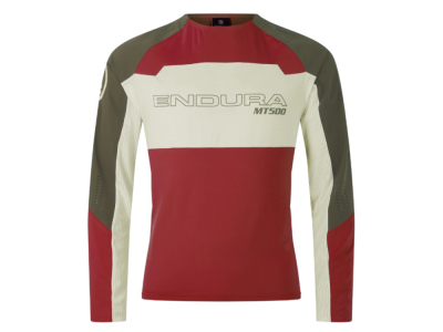 ENDURA Long Sleeve Jersey MT500 Burner lite | brick red M