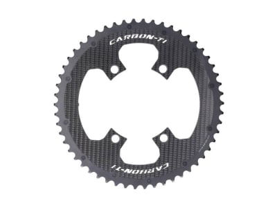CARBON-TI Chainring X-CarboRing Evo Carbon | 4-arm LK 110 asymmetric | outer | 53 teeth