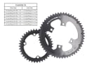 CARBON-TI Kettenblatt X-CarboRing Evo Carbon | 4-Arm LK 110 asymmetrisch | innen | 40 Zähne