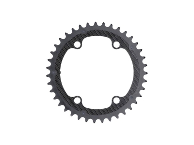 CARBON-TI Kettenblatt X-CarboRing Evo Carbon | 4-Arm LK 110 asymmetrisch | innen | 46 Zähne
