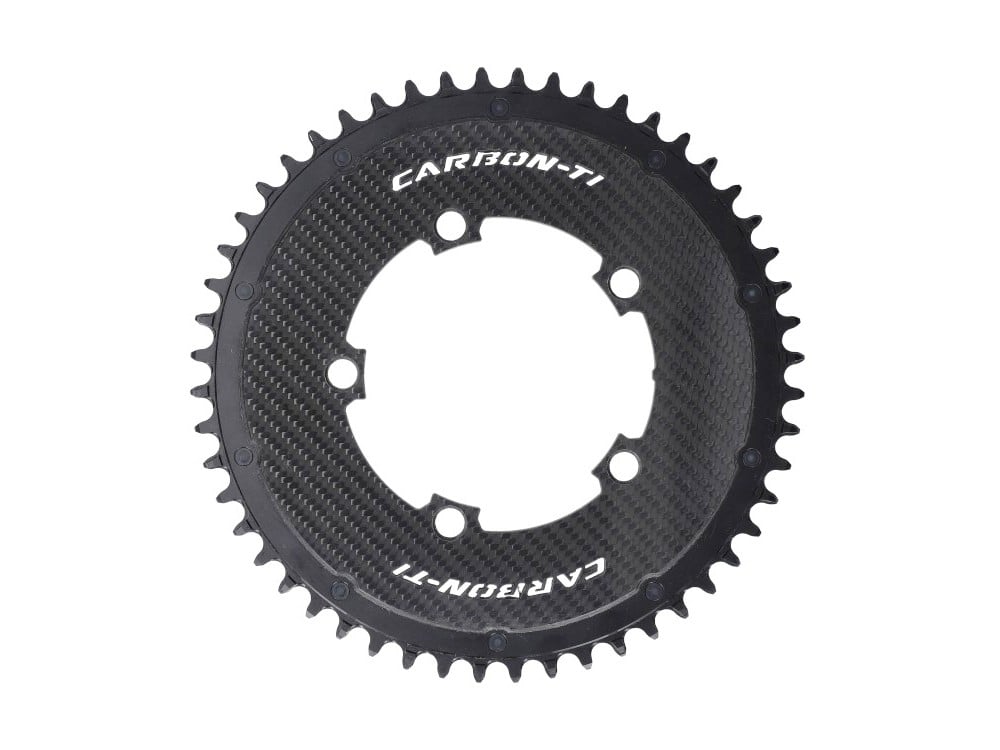 CARBON-TI Chainring X-SingleCarbon Road Carbon | 5-Arm LK 110