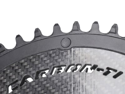 CARBON-TI Chainring X-SingleCarbon Road Carbon | 5-Arm LK 110