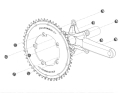 CARBON-TI Chainring X-SingleCarbon Road Carbon | 5-Arm LK 110 | 48 teeth