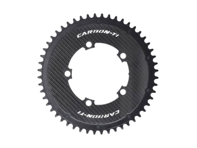 CARBON-TI Chainring X-SingleCarbon Road Carbon | 5-Arm LK 110 | 50 teeth