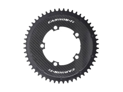 CARBON-TI Chainring X-SingleCarbon Road Carbon | 5-Arm LK 110 | 52 teeth