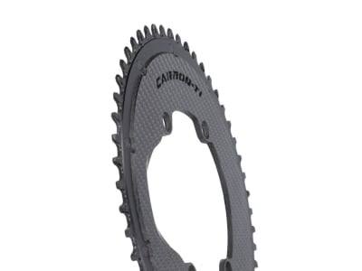CARBON-TI Chainring X-SingleCarbon Road Carbon | 4-Arm LK 110 | 56 tee