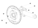 CARBON-TI Kettenblatt X-SingleCarbon Road Carbon | 4-Arm LK 107 52 Zähne