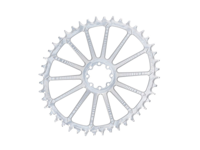 GARBARUK Chainring Oval 1-speed narrow-wide for SRAM 8-Bolt | silver 38 Teeth