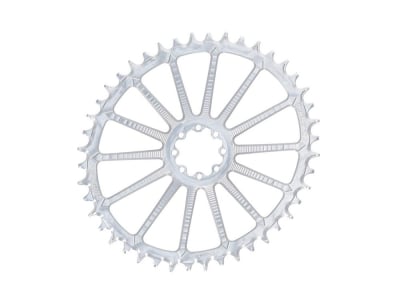 GARBARUK Chainring Oval 1-speed narrow-wide for SRAM 8-Bolt | silver 44 Teeth