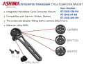 ASHIMA Computer Mount | Garmin for Stem-Handlebar-Unit
