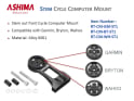 ASHIMA Computerhalterung Full CNC | Garmin