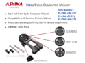 ASHIMA Computerhalterung Full CNC | Wahoo / GoPro