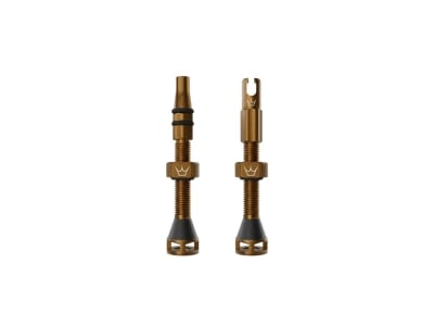 PEATYS Tubeless Valve Set Holeshot Fast Flow | Bourbon Bronze