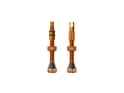 PEATYS Tubeless Valve Set Holeshot Fast Flow | Mango Orange