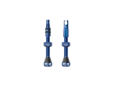 PEATYS Tubeless Valve Set Holeshot Fast Flow | Navy 42 mm