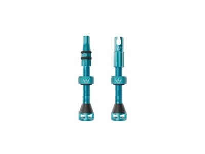 PEATYS Tubeless Valve Set Holeshot Fast Flow | Turquoise Blue