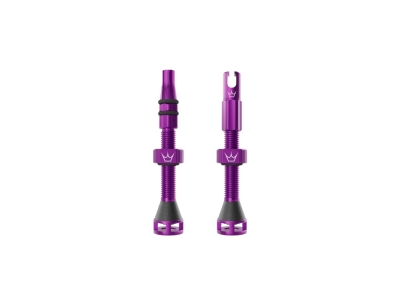 PEATYS Tubeless Valve Set Holeshot Fast Flow | Violet Purple 42 mm