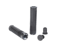 AERTIME Grips Decline Lock-On | Jet Black / Silver Drizzle 30 mm - 32 mm (thin)