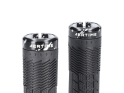 AERTIME Grips Decline Lock-On | Jet Black / Silver Drizzle 30 mm - 32 mm (thin)