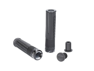 AERTIME Griffe Decline Lock-On | Jet Black / Silver Drizzle 32 mm - 34 mm (dick)