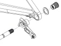 CARBON-TI Derailleur Hanger X-Hanger DM DA9200 UDH | black