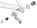 CARBON-TI Schaltauge X-Hanger DM DA9200 UDH | mattschwarz