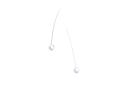 PAUL COMPONENT x FORAGER Cable Cherries cable end sleeves 2 pieces | silver