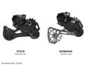 GARBARUK Rear Derailleur Cage Shimano GRX | XTR | XT Di2 | Deore 12-speed | black