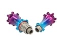 EXTRALITE Naben Set HyperBoost 3 Straightpull 6-Loch | Limited Edition Purple-Blue | Shimano MS