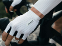 Q36.5 Gloves Short Finger Dottore Pro Summer Pinstripe | optic white XL