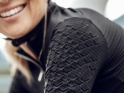 Q36.5 Kurzarmtrikot Damen Dottore Grid Skin | schwarz L