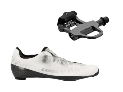 Q36.5 + SRM Bundle | Rennradschuh Unique Pro 4.0 + Pedale X-Power Direct Road