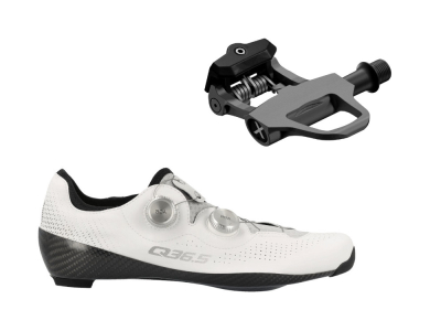 Q36.5 + SRM Bundle | Rennradschuh Unique Pro 4.0 + Pedale X-Power Direct Road 45