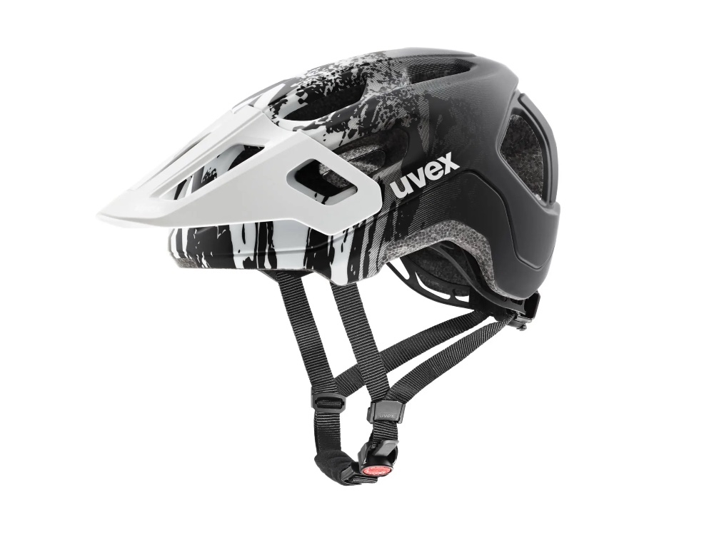 UVEX Fahrradhelm fr Kinder react jr. | black-white