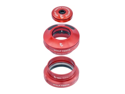 WOLF TOOTH Headset Semi-Internal Cable Routed EC44 / 28.6 | EC44 / 40 | red