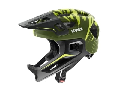 UVEX Helmet for Children react jr. fullface | dark olive