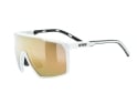 UVEX Sportbrille mtn perform s | white matt / mirror gold